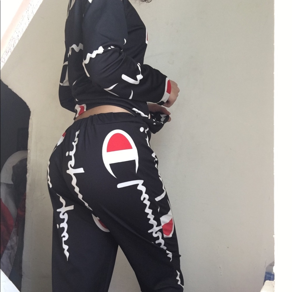 Black Champion Outfit Set